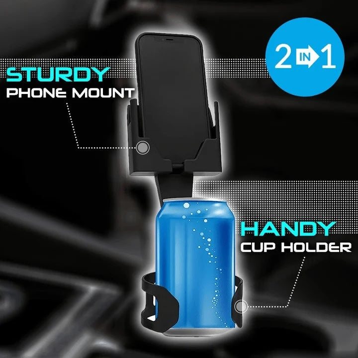 360° Rotating Car Phone & Cup Holder