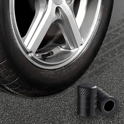 Fresh Auto Pal Tire Valve Stem Caps – Black (4-Pack)
