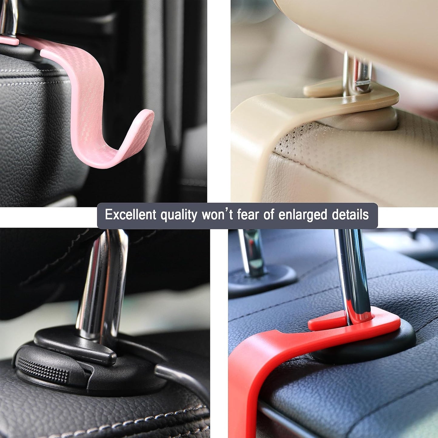 Fresh Auto Pal Car Seat Headrest Hook – 4 Pack