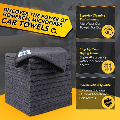 Keep Your Car and Home Spotless with Ultra-Soft Microfiber Towels