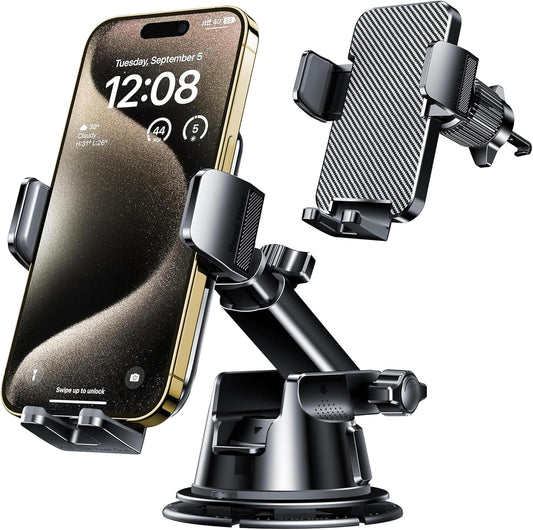 Fresh Auto Pal Dash-Mounted Phone Holder – Universal Car Mount for Windshield, Dashboard, Air Vent | Fits iPhone, Android & GPS