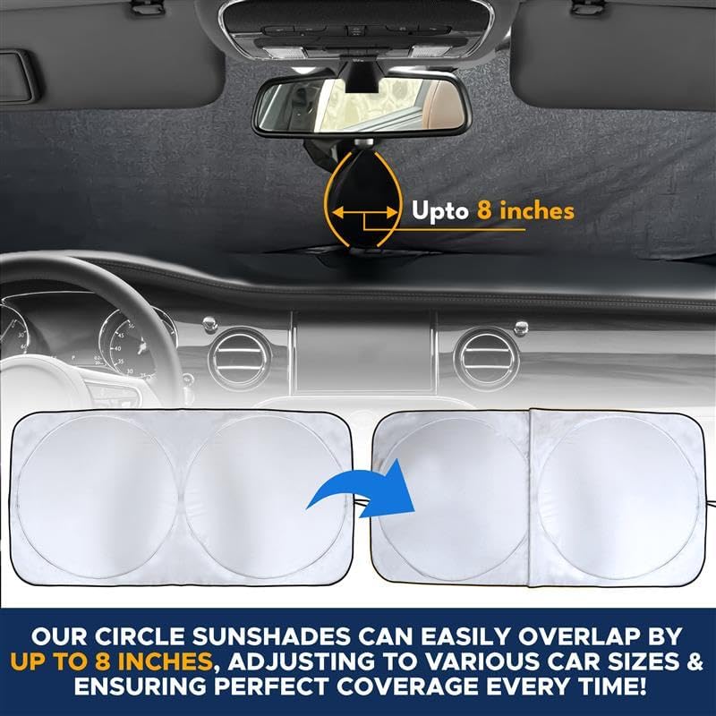 Fresh Auto Pal Patented Windshield Sun Shade – Medium (64"x32")