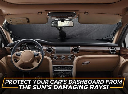 Fresh Auto Pal Patented Windshield Sun Shade – Medium (64"x32")