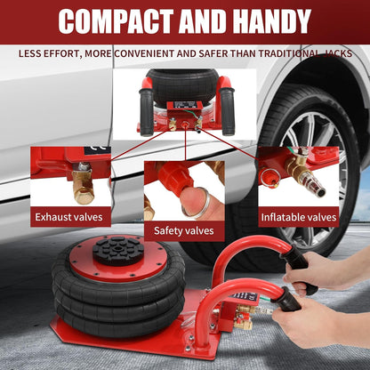 VEVOR 3-Ton Triple Bag Air Jack – Fast